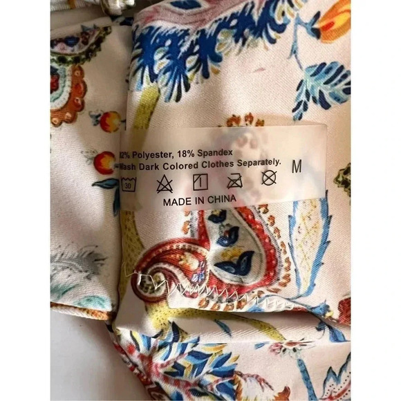 Unbranded Women’s Medium Floral Plunge Cutout Swimsuit Swim Wear One Piece - Picture 7 of 9